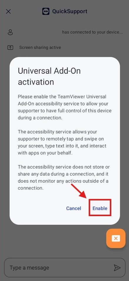 Step 20: Enable add-on
